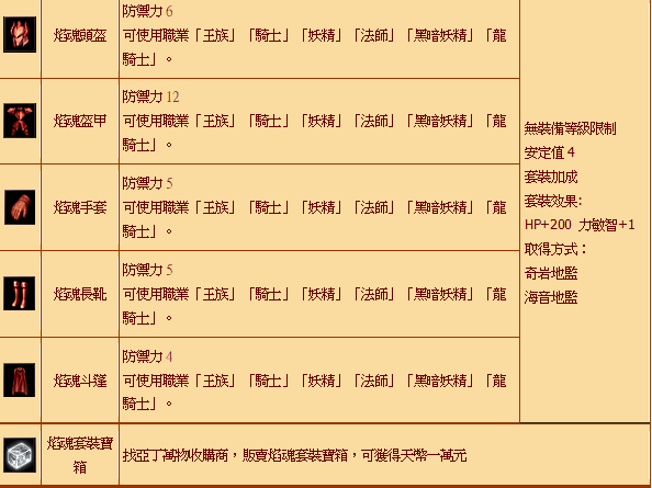 焰魂套裝